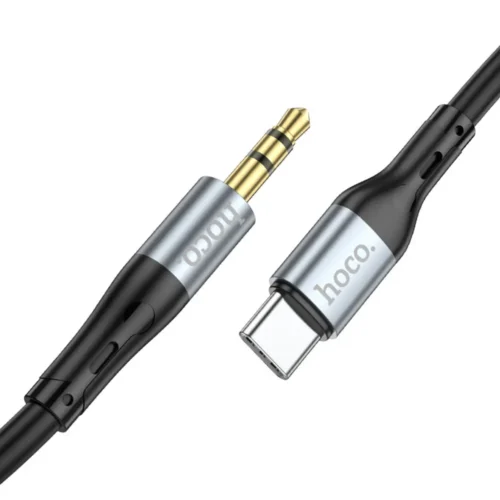 hoco UPA22 Type-C to 3.5mm Audio Cable – Silicone AUX Cable for Android Phones & Car