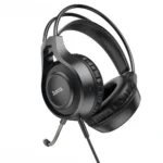 hoco W106 Tiger wired gaming headset with flexible mic, black
