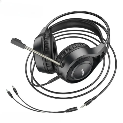 hoco W106 gaming headset 3.5mm jack and 2-in-1 adapter