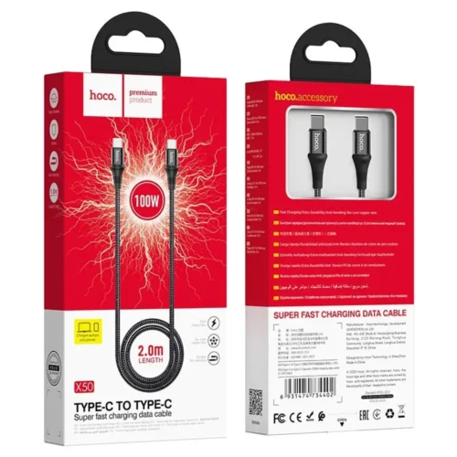 hoco X50 braided Type-C cable length option view