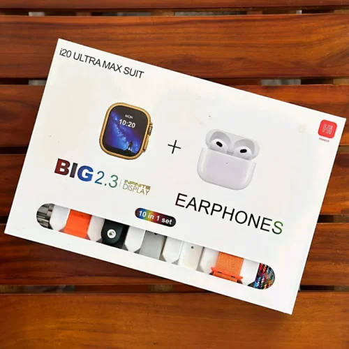 i20 Ultra Max Suit smartwatch and earphones gift box