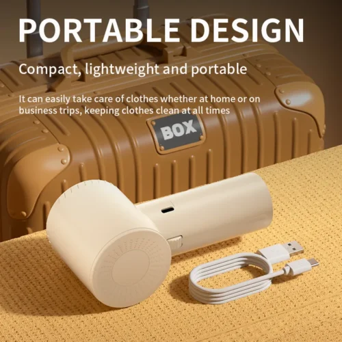Compact rechargeable lint remover and Type-C cable