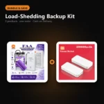 Load-Shedding Backup Kit – bundle of 12V Router Power Bank – 6 Cell Backup for WiFi Router, MI Powerbank 20000mAh – Fast Charging Portable Power Bank