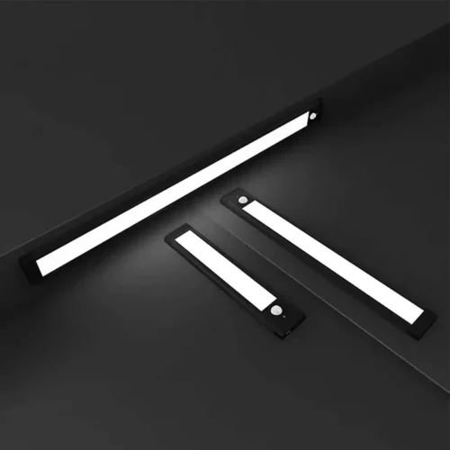 Rechargeable motion sensor LED light bars in black