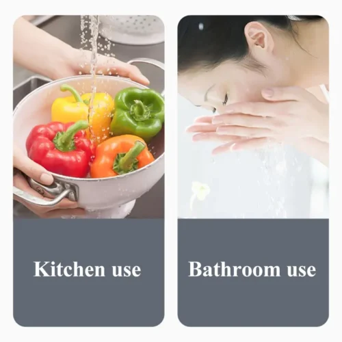 Tap water filter used in kitchen and bathroom