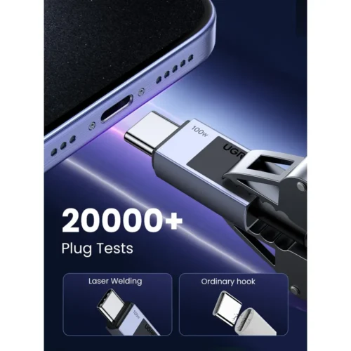 UGREEN 100W USB-C to USB-C Nylon Cable 1m – photo 5