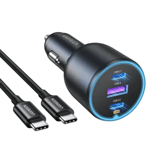UGREEN 130W 3-port USB-C fast car charger set
