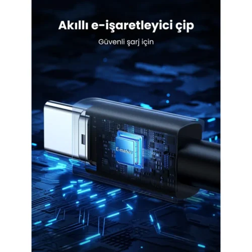 UGREEN USB-C cable connectors close-up, both ends USB-C