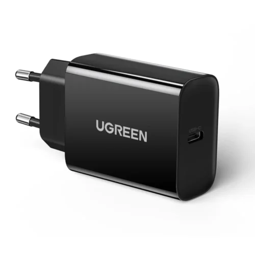 UGREEN CD137 20W USB-C PD charger black with EU plug