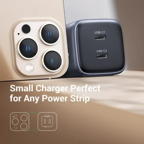 UGREEN 45W dual USB-C charger showing both USB-C ports
