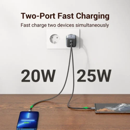 UGREEN 90573 45W PD charger 25W and 20W port output