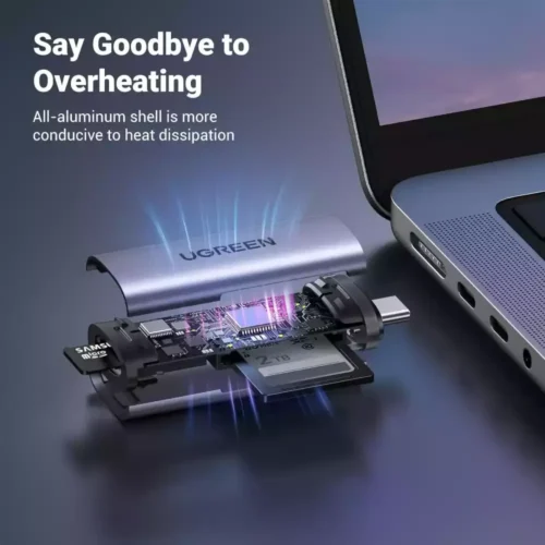 UGREEN 50704 card reader with SD and microSD slots