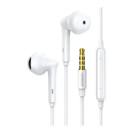 UGREEN EP101 Wired Earphones with 3.5mm Plug and Mic – In-Ear Handsfree for Phone and Laptop