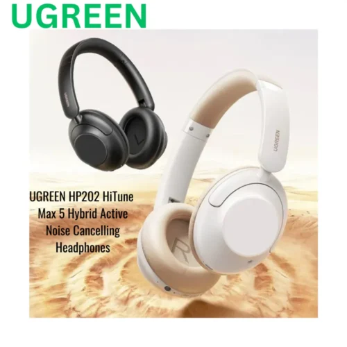 UGREEN HiTune Max 5 HP202 hybrid ANC wireless headphones in White