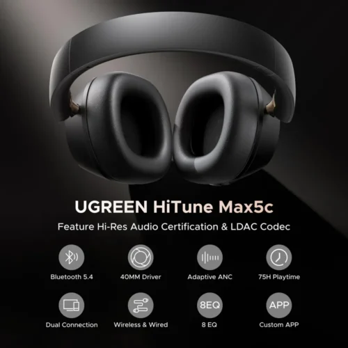 UGREEN HiTune Max 5C Hi-Res LDAC sound and large driver