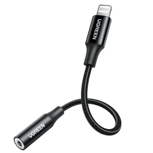 UGREEN 30756 Lightning to 3.5mm headphone adapter in black