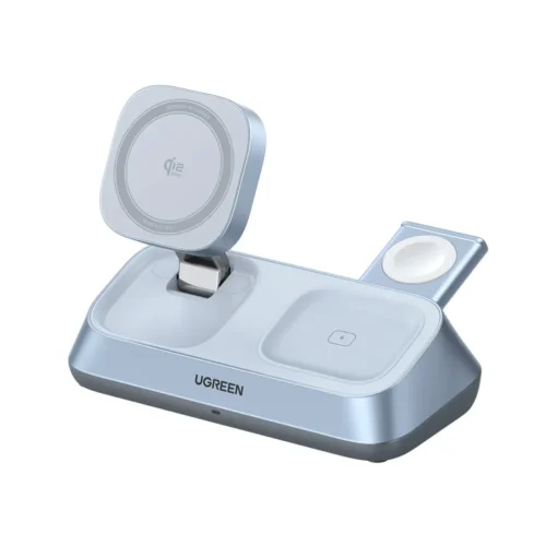 UGREEN MagFlow 3-in-1 magnetic wireless desktop charger 25W