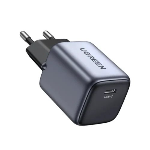 UGREEN Nexode 30W USB-C GaN charger in Space Gray with EU plug