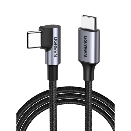 UGREEN US255 3m USB-C to angled USB-C cable, 90 degree