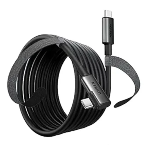 UGREEN US551 Right Angle USB-C VR Link Cable 5m – 5Gbps, for Meta Quest PC VR, Black