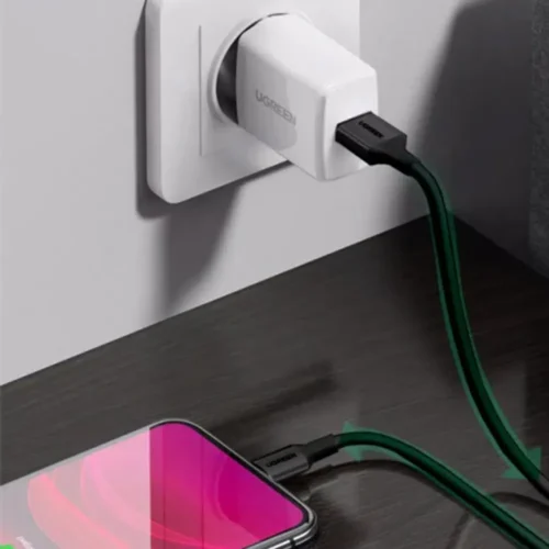 UGREEN Lightning to USB-A cable plugs close-up