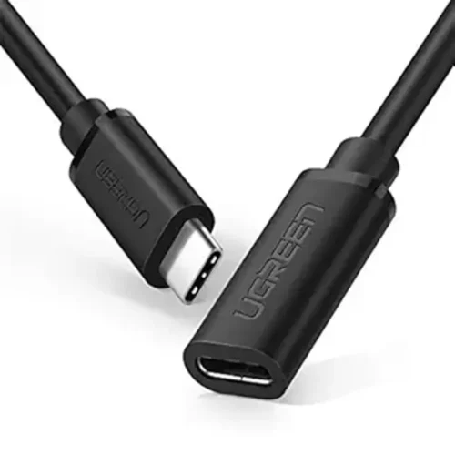 UGREEN 10387 USB-C male to female extension cable 1m, Black