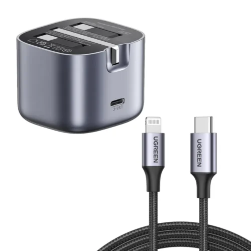 UGREEN USB-C to Lightning PD fast charging cable 1m in black