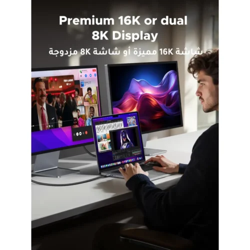 UGREEN USB4 Gen4 cable 16K video output to a monitor